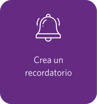 Crea un recordatorio
